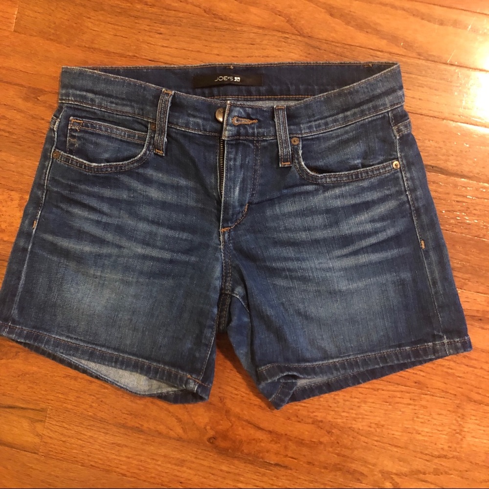 Joe’s Jeans Dark Wash Rolled Shorts